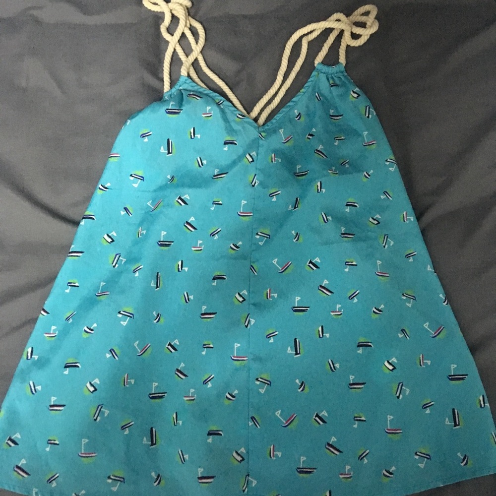 Small navy sailing tank top